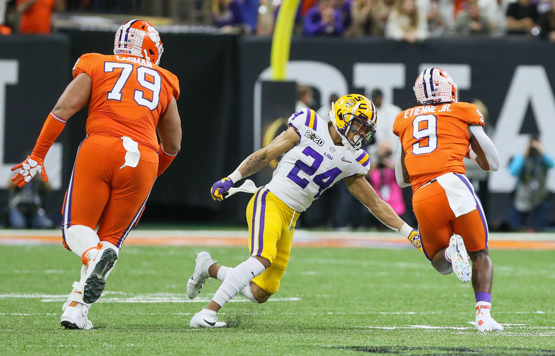 LSU CB/WR Derek Stingley Jr., 16-1